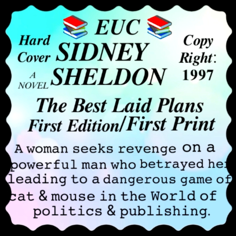 𝘛𝘩𝘦 𝘉𝘦𝘴𝘵 𝘓𝘢𝘪𝘥 𝘗𝘭𝘢𝘯𝘴/1st Edition- 𝘚𝘪𝘥𝘯𝘦𝘺 𝘚𝘩𝘦𝘭𝘥𝘰𝘯 - Picture 2 of 8
